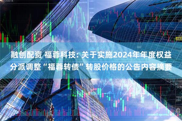 融创配资 福蓉科技: 关于实施2024年年度权益分派调整“福蓉转债”转股价格的公告内容摘要